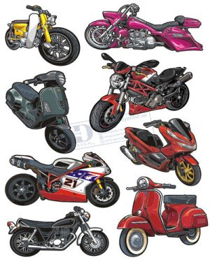 Vector Xe Ô Tô, Xe Máy, Xe Công Trình (59)