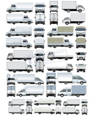 Vector Xe Ô Tô, Xe Máy, Xe Công Trình (65)