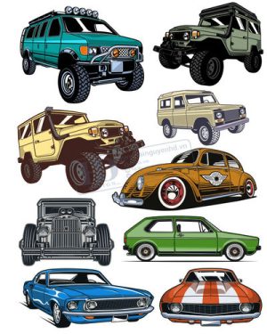 Vector Xe Ô Tô, Xe Máy, Xe Công Trình (69)