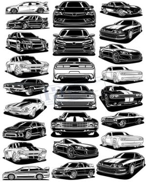 Vector Xe Ô Tô, Xe Máy, Xe Công Trình (7)