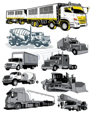 Vector Xe Ô Tô, Xe Máy, Xe Công Trình (72)