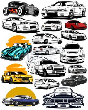 Vector Xe Ô Tô, Xe Máy, Xe Công Trình (73)