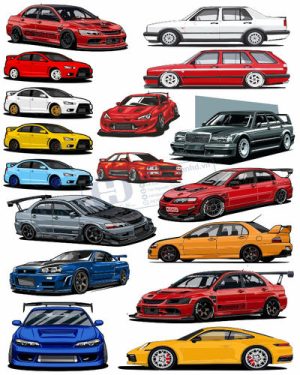 Vector Xe Ô Tô, Xe Máy, Xe Công Trình (78)