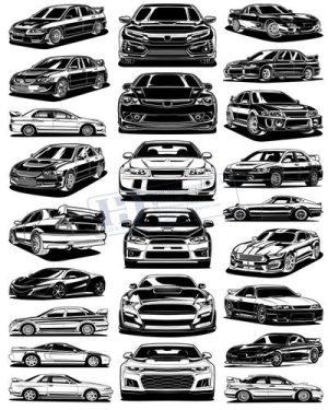 Vector Xe Ô Tô, Xe Máy, Xe Công Trình (8)