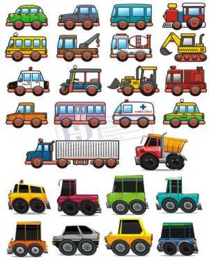 Vector Xe Ô Tô, Xe Máy, Xe Công Trình (81)