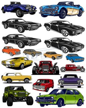 Vector Xe Ô Tô, Xe Máy, Xe Công Trình (85)