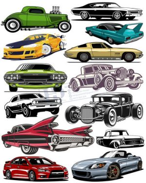 Vector Xe Ô Tô, Xe Máy, Xe Công Trình (87)