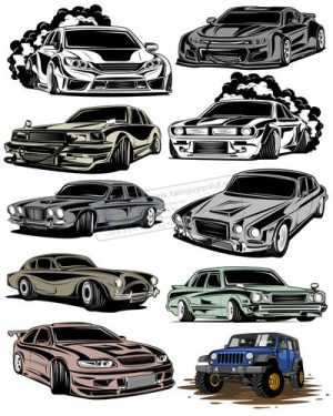 Vector Xe Ô Tô, Xe Máy, Xe Công Trình (92)