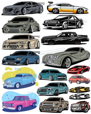 Vector Xe Ô Tô, Xe Máy, Xe Công Trình (97)