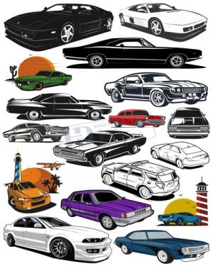 Vector Xe Ô Tô, Xe Máy, Xe Công Trình (98)