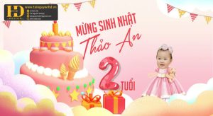 Vector mẫu Sinh Nhật Cho Bé 2