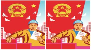 Vector pano Bầu Cử