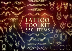 3000 Tệp Tin Bộ công cụ hình xăm (Vector, PNG, Cọ vẽ)