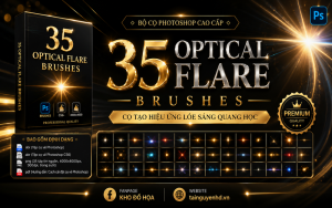 35 Cọ tạo hiệu ứng ánh sáng quang học cho Photoshop
