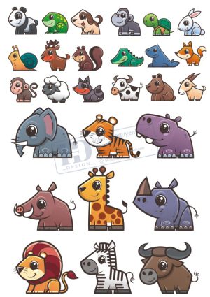 Animals, Vector Động Vật Trong Khu Rừng (3)
