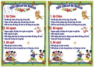Bảng Tiêu Chuẩn Bé Ngoan