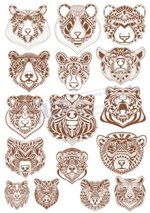 Bear, Con Gấu, Vector Con Gấu (11)