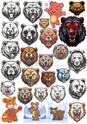 Bear, Con Gấu, Vector Con Gấu (6)