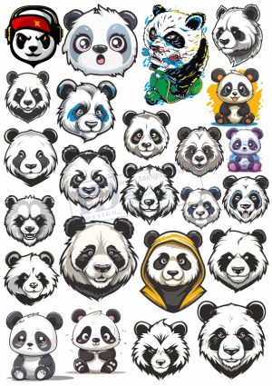 Bear, Panda, Vector Con Gấu (2)