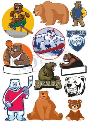 Bear, Vector Con Gấu 100