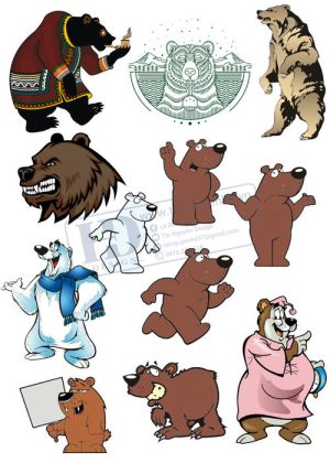 Bear, Vector Con Gấu 111