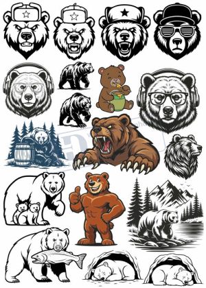 Bear, Vector Con Gấu