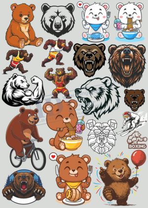 Bear, Vector Con Gấu 2
