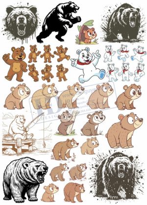 Bear, Vector Con Gấu 25