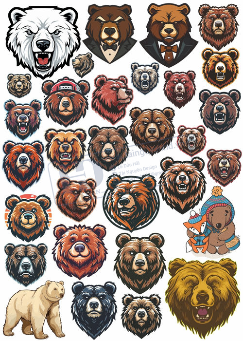 Bear, Vector Con Gấu 35
