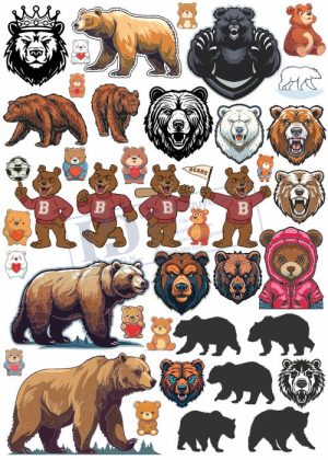 Bear, Vector Con Gấu 39