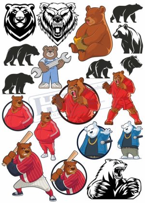 Bear, Vector Con Gấu 44