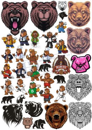 Bear, Vector Con Gấu 46