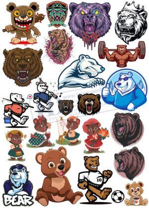 Bear, Vector Con Gấu 47