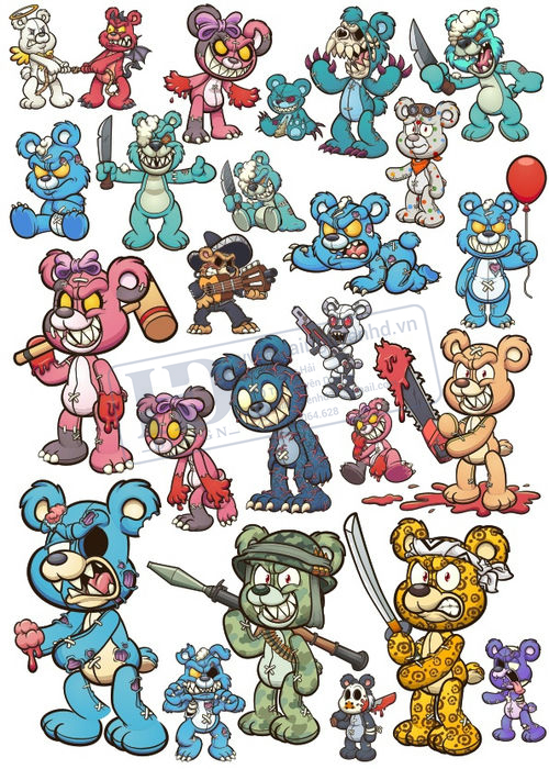 Bear, Vector Con Gấu 54