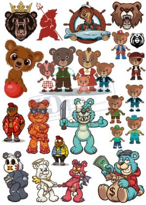 Bear, Vector Con Gấu 57