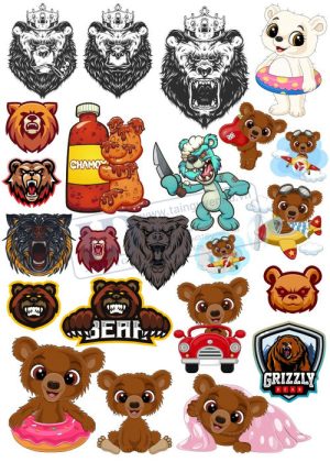 Bear, Vector Con Gấu 58