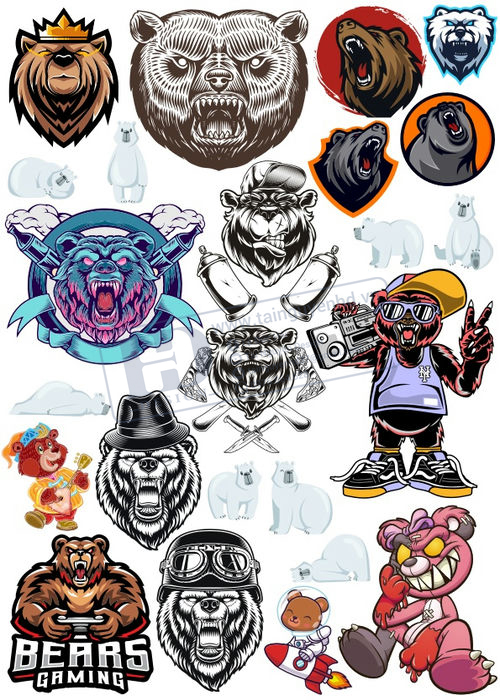 Bear, Vector Con Gấu 59