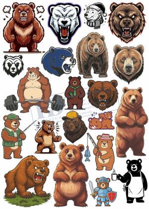 Bear, Vector Con Gấu 6