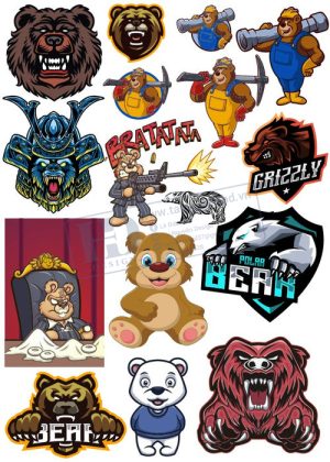 Bear, Vector Con Gấu 60