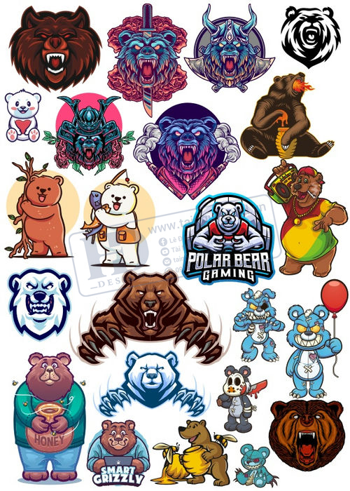 Bear, Vector Con Gấu 62