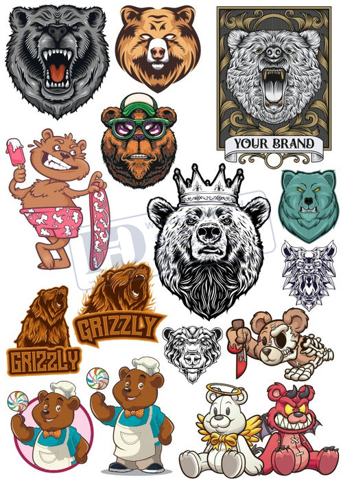 Bear, Vector Con Gấu 63
