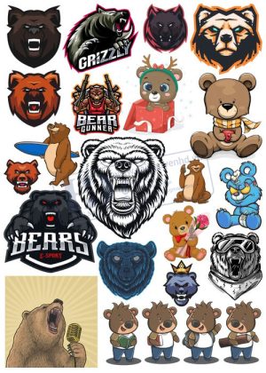 Bear, Vector Con Gấu 65