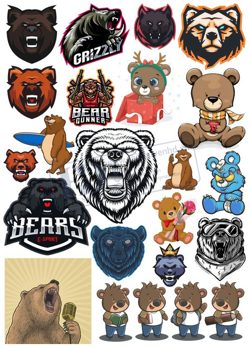Bear, Vector Con Gấu 65