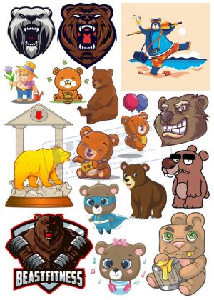 Bear, Vector Con Gấu 67
