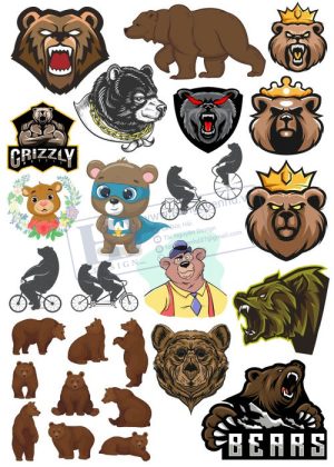 Bear, Vector Con Gấu 71