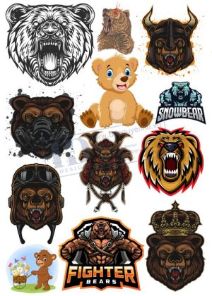 Bear, Vector Con Gấu 73
