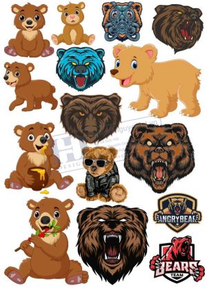 Bear, Vector Con Gấu 75