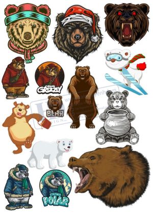 Bear, Vector Con Gấu 79
