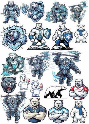 Bear, Vector Con Gấu 8