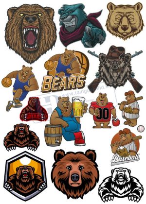 Bear, Vector Con Gấu 80
